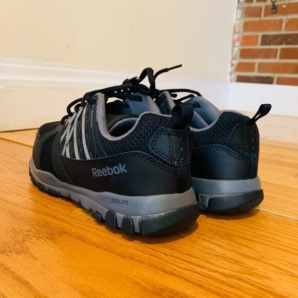 BRAND NEW  REEBOK MEN'S LEATHER WITH MICROWEB ATHLETIC OXFORDS - STEEL TOE - Picture 8 of 11